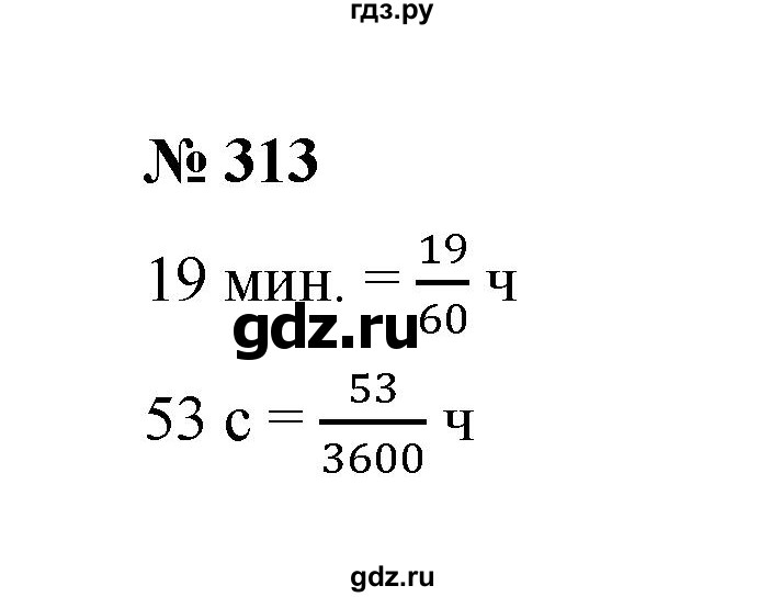 ГДЗ по математике 6 класс  Мерзляк  Базовый уровень номер - 313, Решебник к учебнику 2023