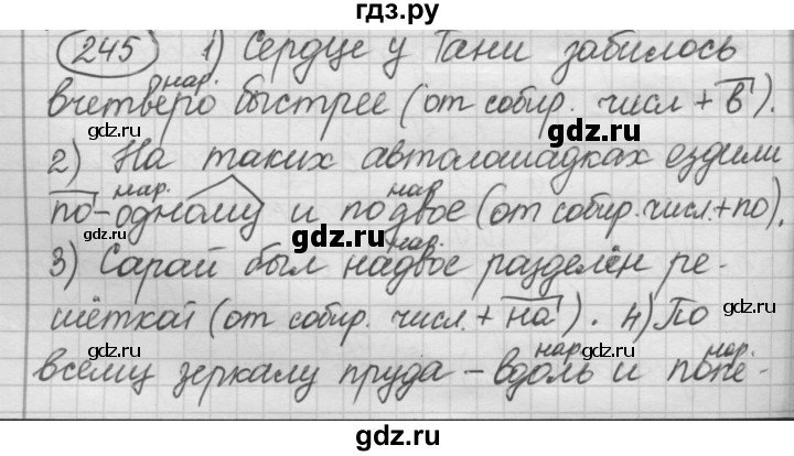 ГДЗ по русскому языку 7 класс Рыбченкова упражнение - 245, Решебник 2016