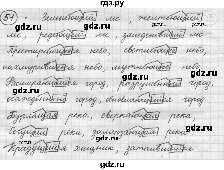 ГДЗ по русскому языку 7 класс Рыбченкова упражнение - 51, Решебник 2016