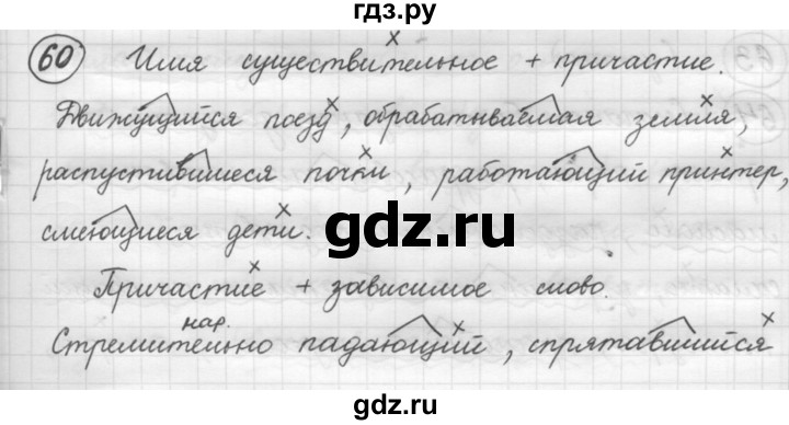 ГДЗ по русскому языку 7 класс Рыбченкова упражнение - 60, Решебник 2016