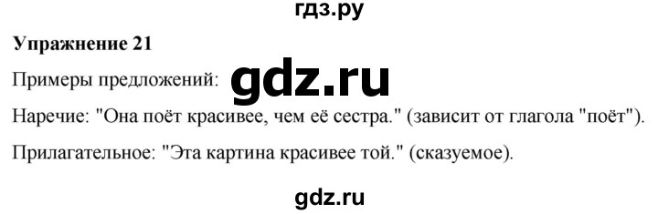 ГДЗ по русскому языку 7 класс Рыбченкова часть 2 / упражнение - 21, Решебник 2025