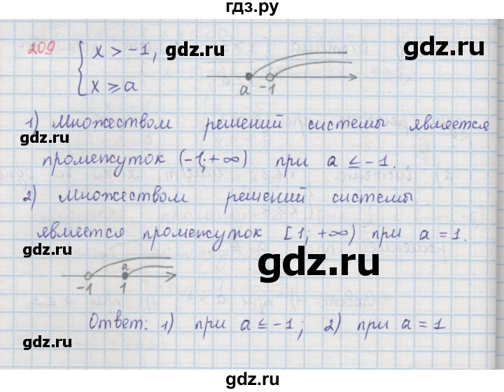 ГДЗ по алгебре 9 класс  Мерзляк   упражнение - 209, Решебник №1 к учебнику 2016
