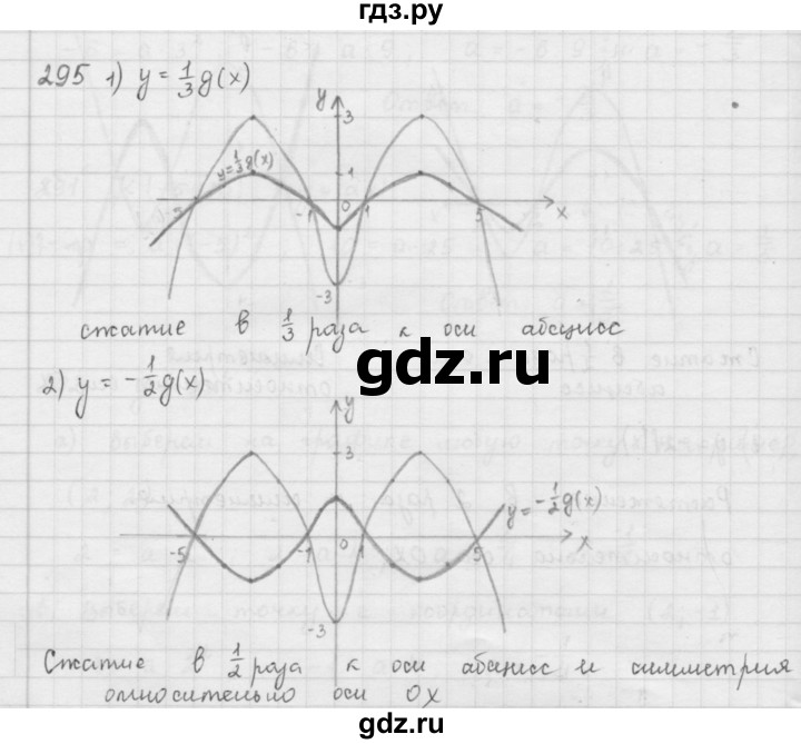 ГДЗ по алгебре 9 класс  Мерзляк   упражнение - 295, Решебник №1 к учебнику 2016