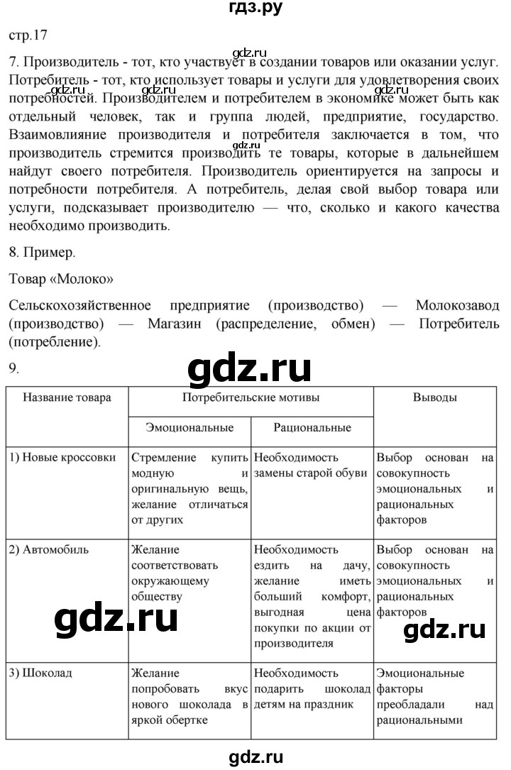 ГДЗ по обществознанию 7 класс Котова рабочая тетрадь (Боголюбов) страница - 17, Решебник 2024