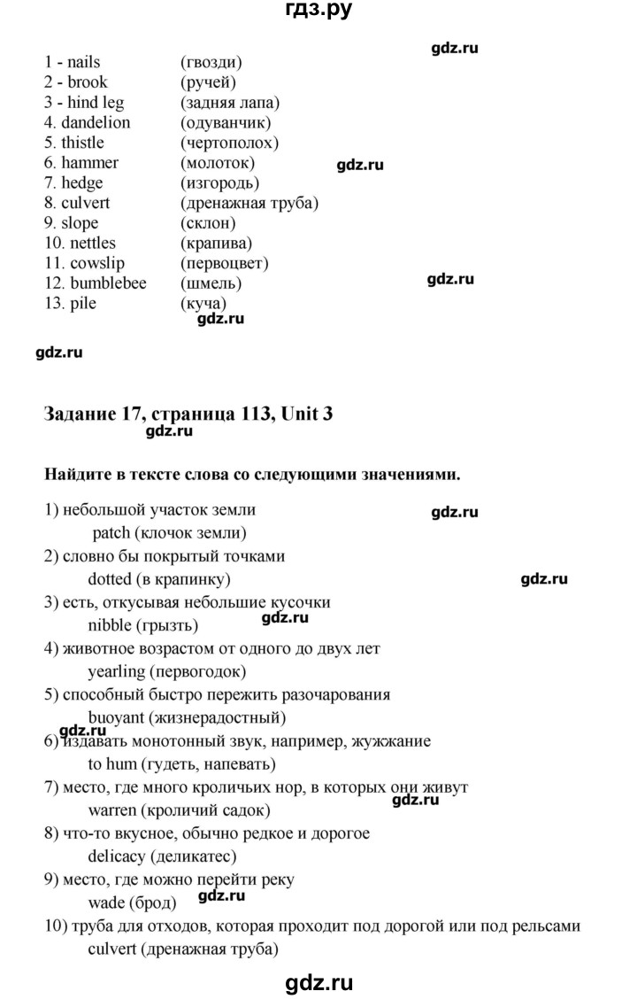 ГДЗ по английскому языку 10 класс Афанасьева  Углубленный уровень страница - 113, Решебник