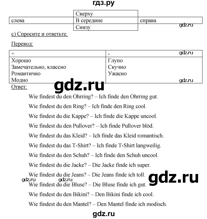 ГДЗ по немецкому языку 6 класс Аверин   страница - 36, Решебник №1