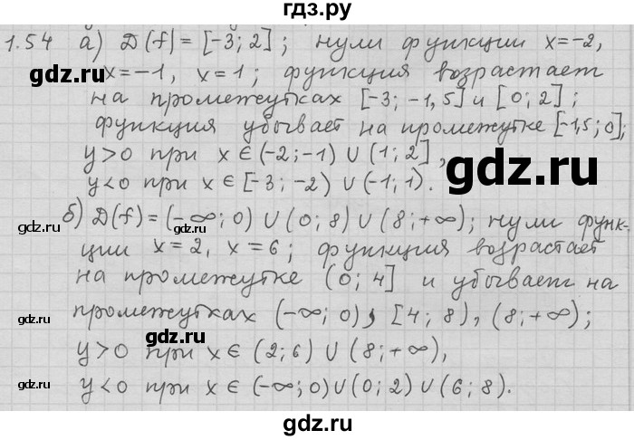 ГДЗ по алгебре 11 класс Никольский  Базовый и углубленный уровень номер / § 1 - 54, Решебник