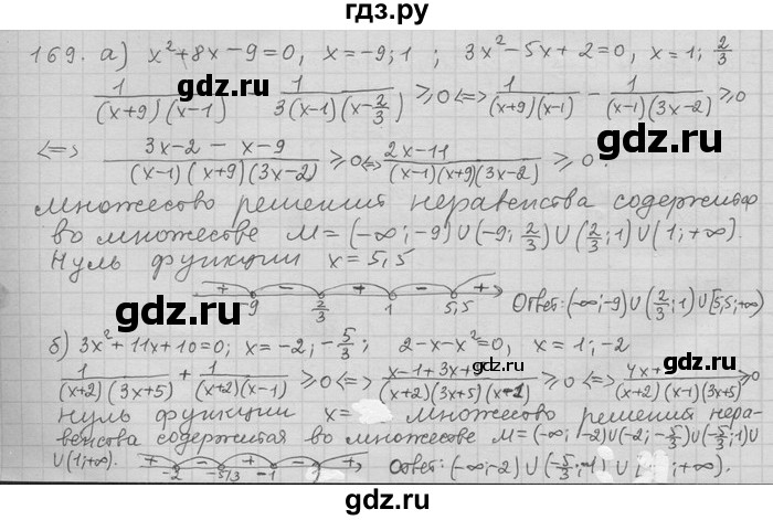 ГДЗ по алгебре 11 класс Никольский  Базовый и углубленный уровень задача для повторения - 169, Решебник