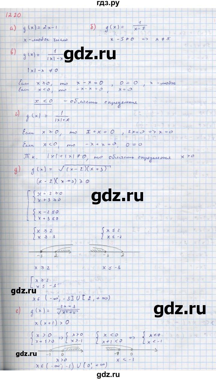 ГДЗ по алгебре 8 класс  Макарычев  Углубленный уровень упражнение - 1220, Решебник №1 к учебнику 2018