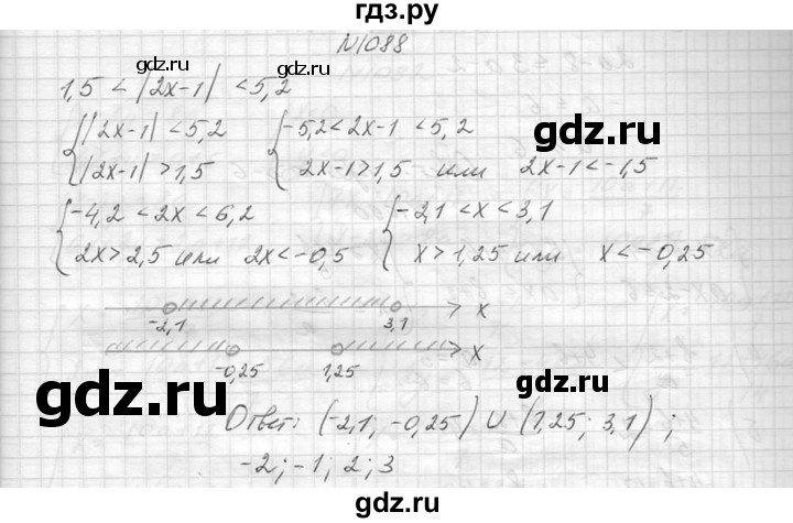 ГДЗ по алгебре 8 класс  Макарычев  Углубленный уровень упражнение - 1088, Решебник к учебнику 2014