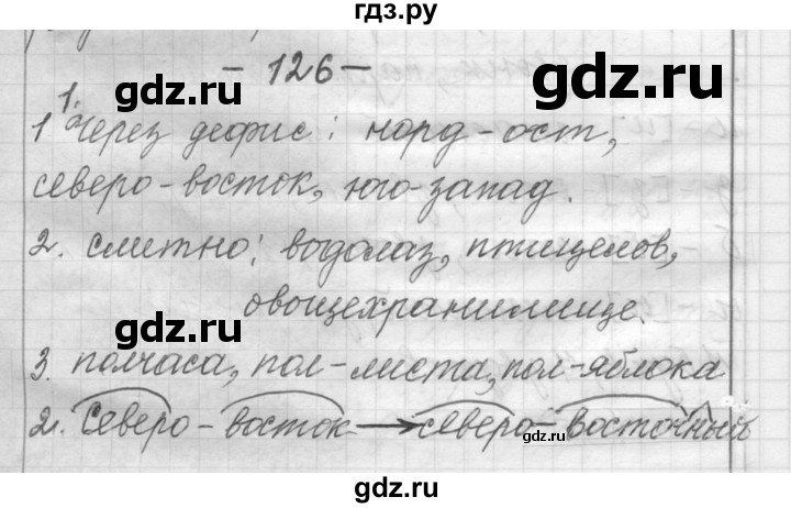 ГДЗ по русскому языку 6 класс Шмелев   глава 3 - 126, Решебник