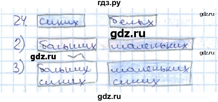 ГДЗ по математике 1 класс Истомина рабочая тетрадь часть 1. упражнение - 24, Решебник 2016