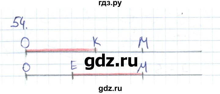 ГДЗ по математике 1 класс Истомина рабочая тетрадь часть 2. упражнение - 54, Решебник 2016