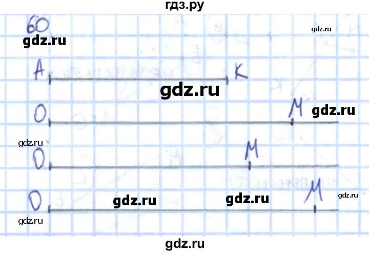 ГДЗ по математике 1 класс Истомина рабочая тетрадь часть 1. упражнение - 60, Решебник №1 2022