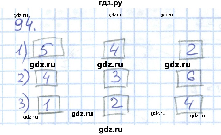 ГДЗ по математике 1 класс Истомина рабочая тетрадь часть 1. упражнение - 94, Решебник №1 2022