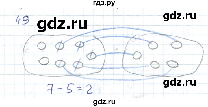 ГДЗ по математике 1 класс Истомина рабочая тетрадь часть 2. упражнение - 49, Решебник №1 2022