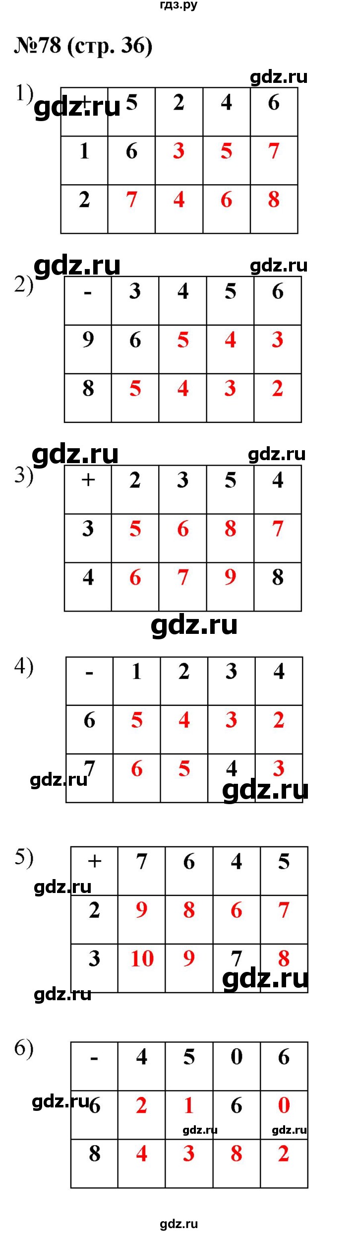 ГДЗ по математике 1 класс Истомина рабочая тетрадь часть 2. упражнение - 78, Решебник №1 2022