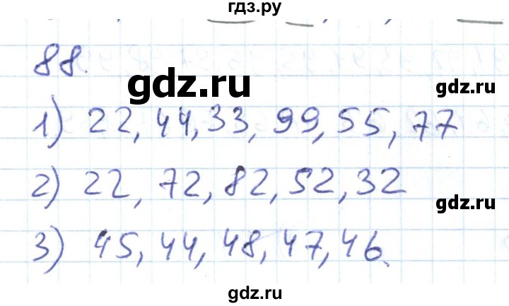 ГДЗ по математике 1 класс Истомина рабочая тетрадь часть 2. упражнение - 88, Решебник №1 2022