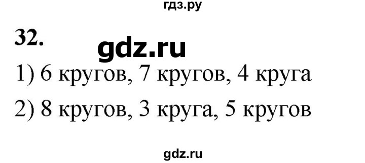 ГДЗ по математике 1 класс Истомина рабочая тетрадь часть 1. упражнение - 32, Решебник 2023