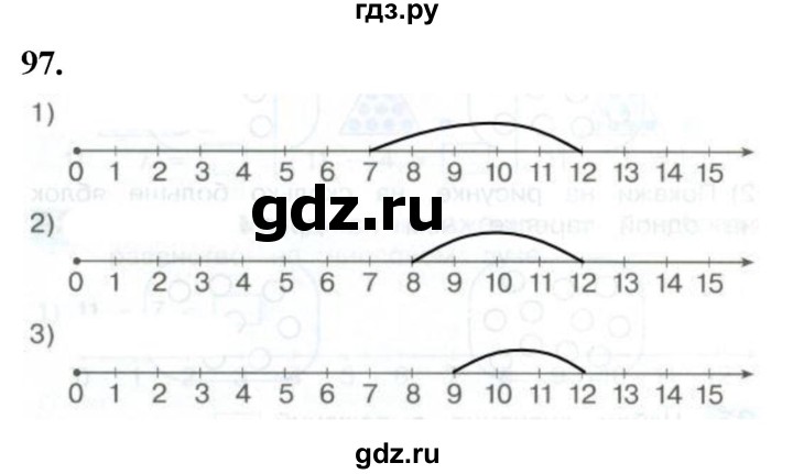 ГДЗ по математике 1 класс Истомина рабочая тетрадь часть 2. упражнение - 97, Решебник 2023