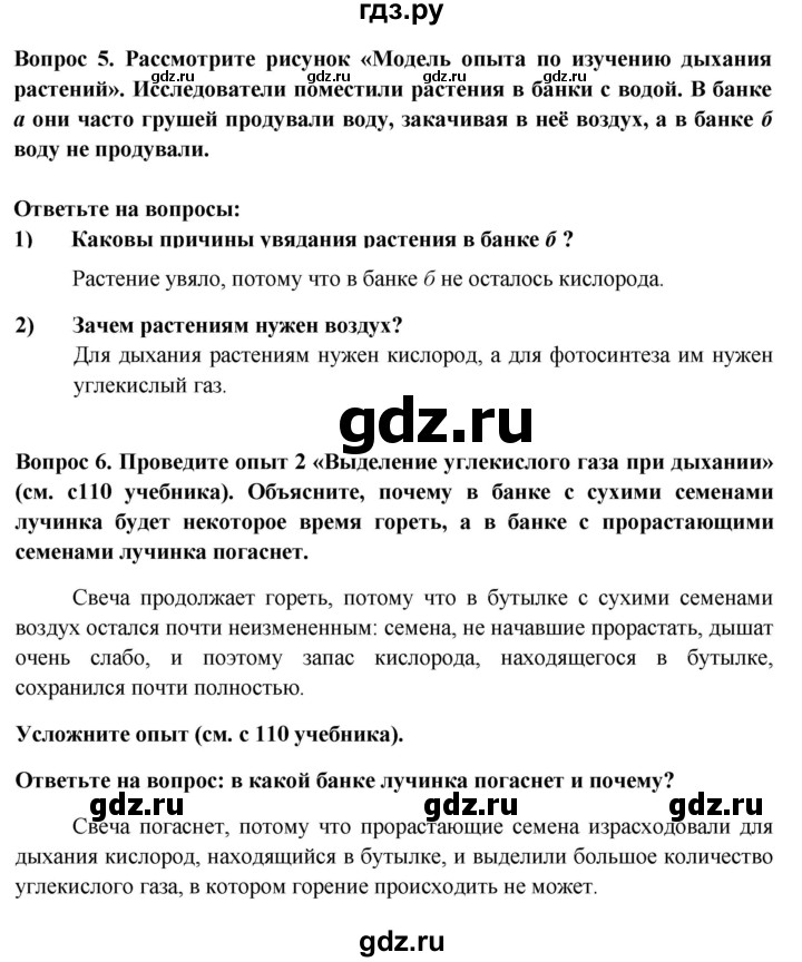 ГДЗ по биологии 6 класс Пасечник рабочая тетрадь страница - 20, Решебник 2016
