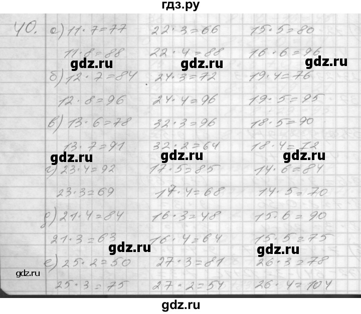 ГДЗ по математике 3 класс Истомина рабочая тетрадь часть 1 - 40, Решебник 2022