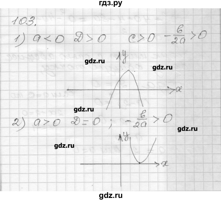ГДЗ по алгебре 9 класс Мерзляк дидактические материалы  вариант 2 - 103, Решебник