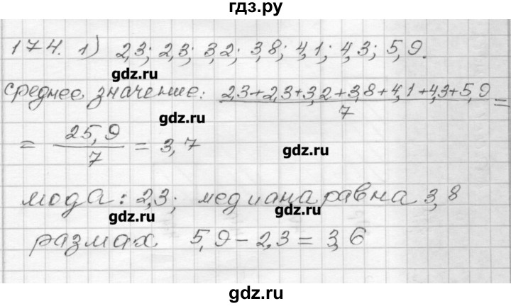 ГДЗ по алгебре 9 класс Мерзляк дидактические материалы  вариант 2 - 174, Решебник