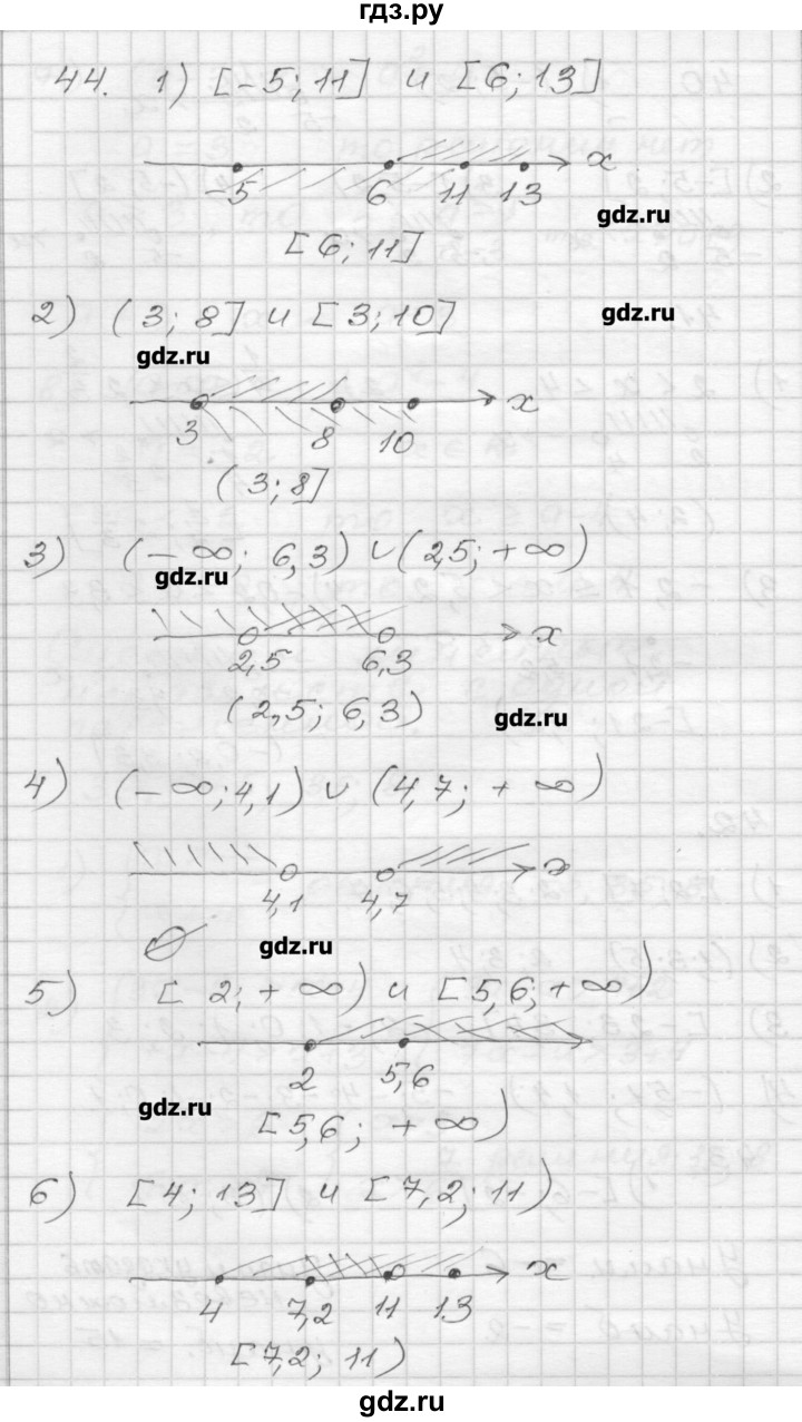 ГДЗ по алгебре 9 класс Мерзляк дидактические материалы  вариант 2 - 44, Решебник