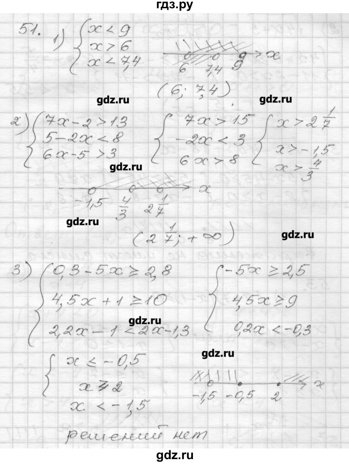 ГДЗ по алгебре 9 класс Мерзляк дидактические материалы  вариант 2 - 51, Решебник