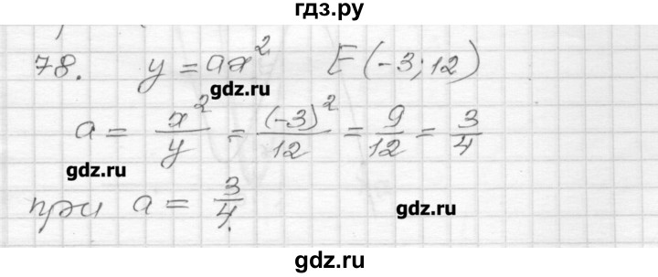 ГДЗ по алгебре 9 класс Мерзляк дидактические материалы  вариант 2 - 78, Решебник