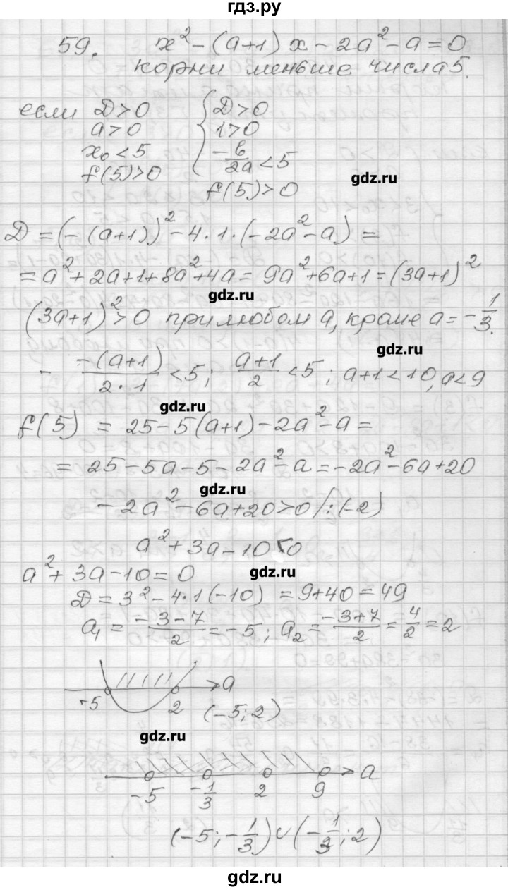 ГДЗ по алгебре 9 класс Мерзляк дидактические материалы  вариант 3 - 59, Решебник