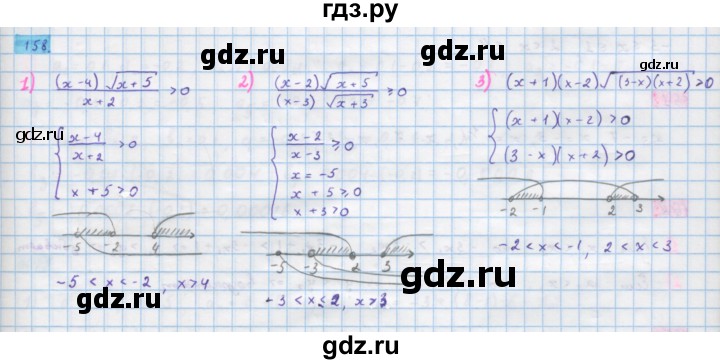 ГДЗ по алгебре 10 класс Колягин  Базовый и углубленный уровень упражнение - 158, Решебник