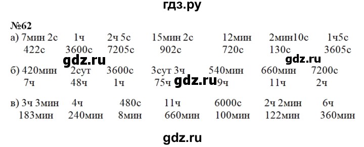 ГДЗ по математике 4 класс Истомина рабочая тетрадь часть 2 - 62, Решебник №1