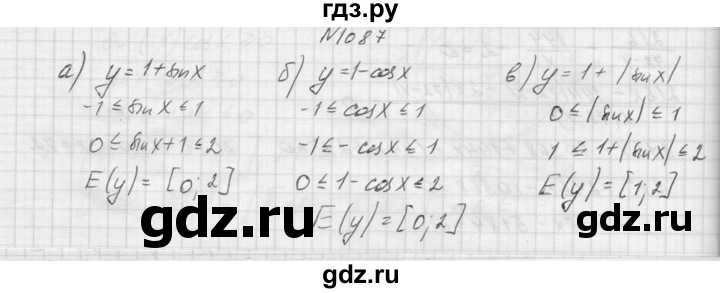 ГДЗ по алгебре 9 класс Макарычев  Углубленный уровень упражнение - 1087, Решебник к учебнику 2015
