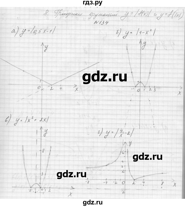 ГДЗ по алгебре 9 класс Макарычев  Углубленный уровень упражнение - 134, Решебник к учебнику 2015