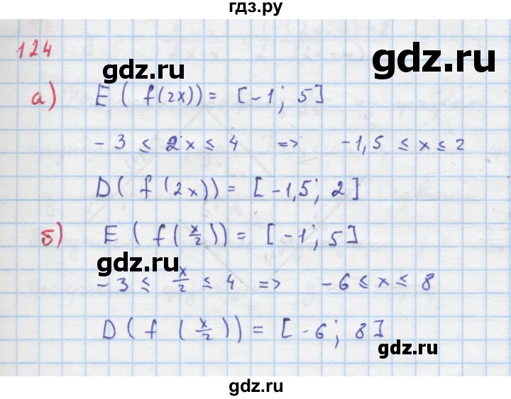 ГДЗ по алгебре 9 класс Макарычев  Углубленный уровень упражнение - 124, Решебник к учебнику 2018