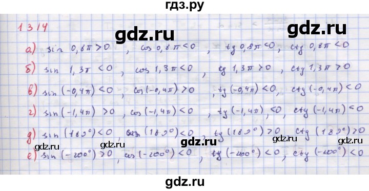 ГДЗ по алгебре 9 класс Макарычев  Углубленный уровень упражнение - 1314, Решебник к учебнику 2018