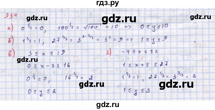 ГДЗ по алгебре 9 класс Макарычев  Углубленный уровень упражнение - 934, Решебник к учебнику 2018