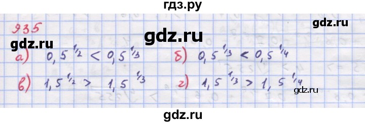 ГДЗ по алгебре 9 класс Макарычев  Углубленный уровень упражнение - 935, Решебник к учебнику 2018