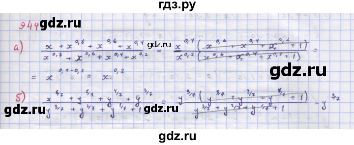 ГДЗ по алгебре 9 класс Макарычев  Углубленный уровень упражнение - 944, Решебник к учебнику 2018