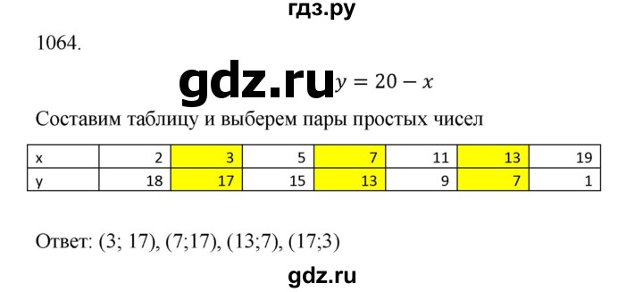 ГДЗ по алгебре 9 класс Макарычев  Углубленный уровень упражнение - 1064, Решебник к учебнику 2022