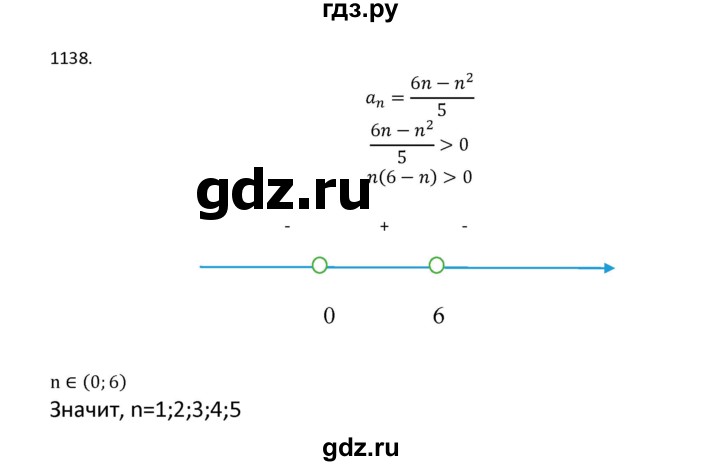 ГДЗ по алгебре 9 класс Макарычев  Углубленный уровень упражнение - 1138, Решебник к учебнику 2022