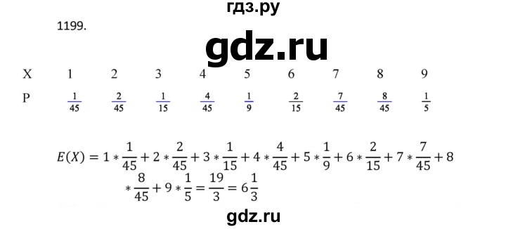 ГДЗ по алгебре 9 класс Макарычев  Углубленный уровень упражнение - 1199, Решебник к учебнику 2022