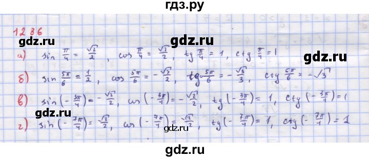 ГДЗ по алгебре 9 класс Макарычев  Углубленный уровень упражнение - 1286, Решебник к учебнику 2022