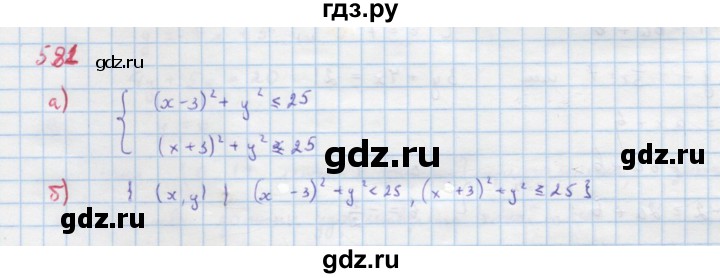 ГДЗ по алгебре 9 класс Макарычев  Углубленный уровень упражнение - 581, Решебник к учебнику 2022