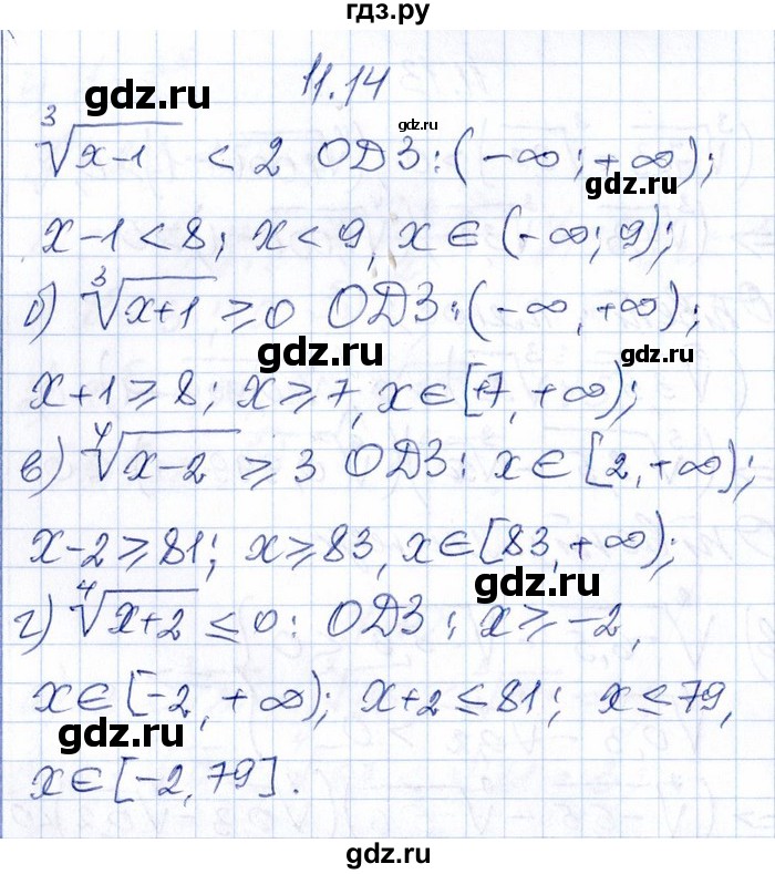 ГДЗ по алгебре 8‐9 класс Галицкий Сборник задач  § 11 - 11.14, Решебник №1