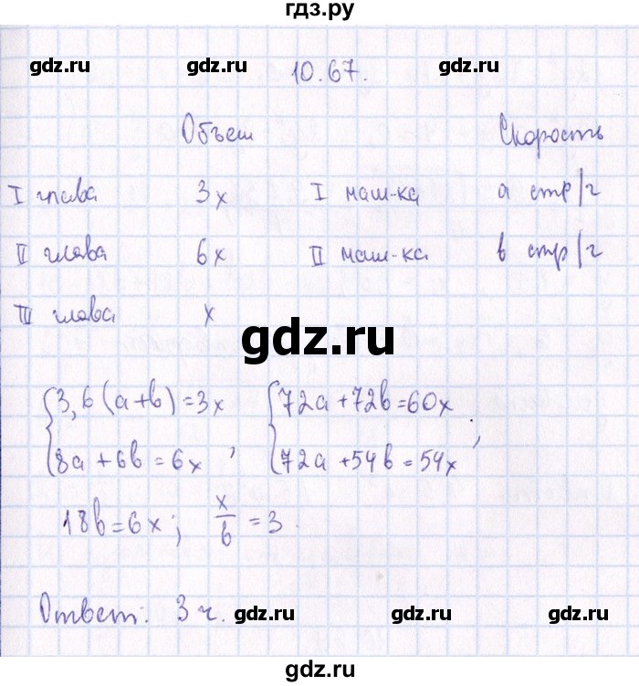 ГДЗ по алгебре 8‐9 класс Галицкий Сборник задач  § 10 - 10.67, Решебник №1