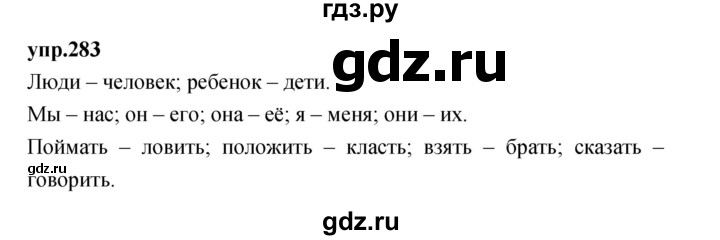 ГДЗ по русскому языку 4 класс Нечаева упражнение - 283, Решебник 2023