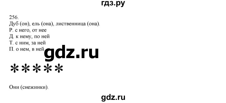 ГДЗ по русскому языку 4 класс Нечаева упражнение - 256, Решебник №1 2014